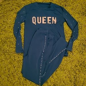 Queen 2 piece leggings set~NWOT